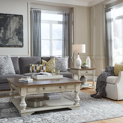 Morgan Creek - 3 Piece Living Room Set - White