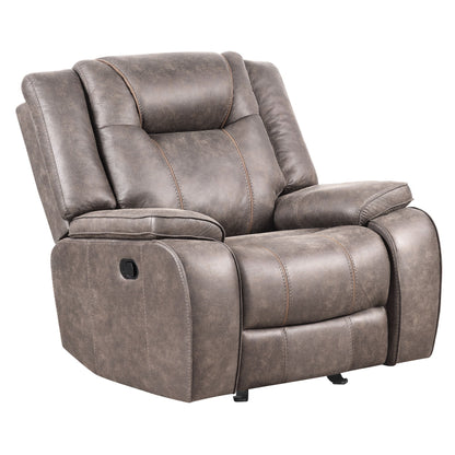 Blake - Manual Glider Reclining Sofa And 2 Recliners - Desert Taupe