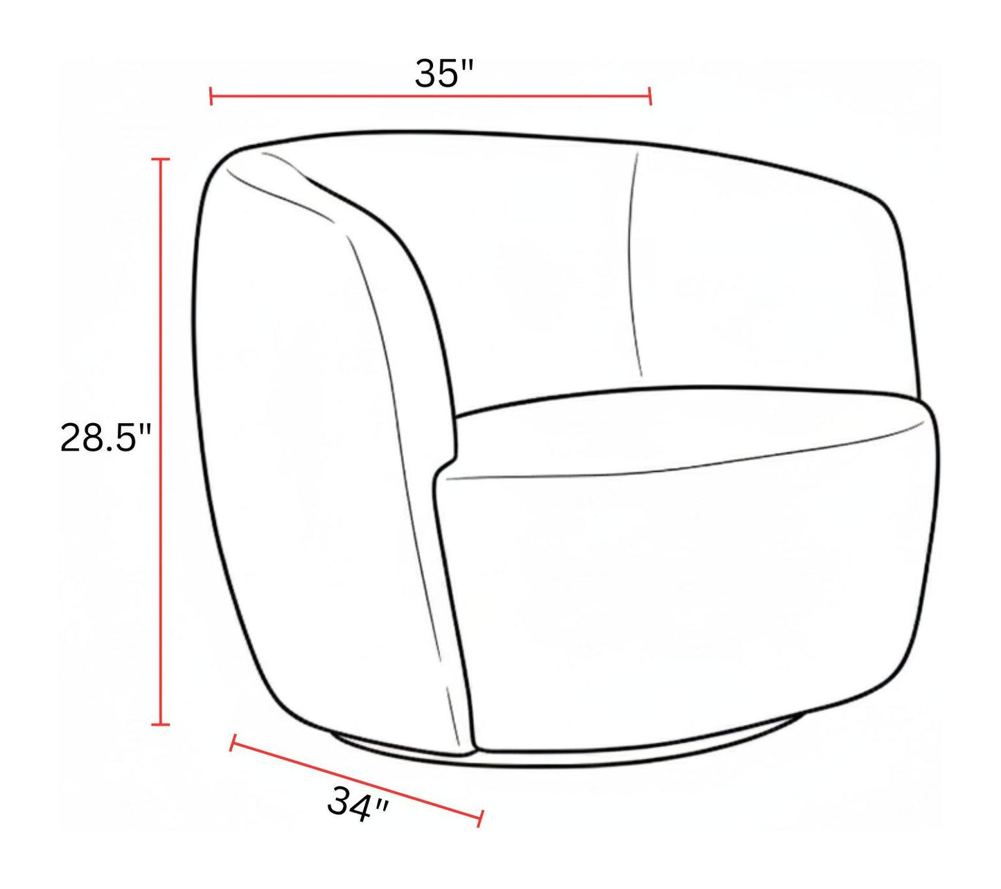 Carina - Swivel Barrel Chair