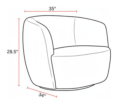 Carina - Swivel Barrel Chair