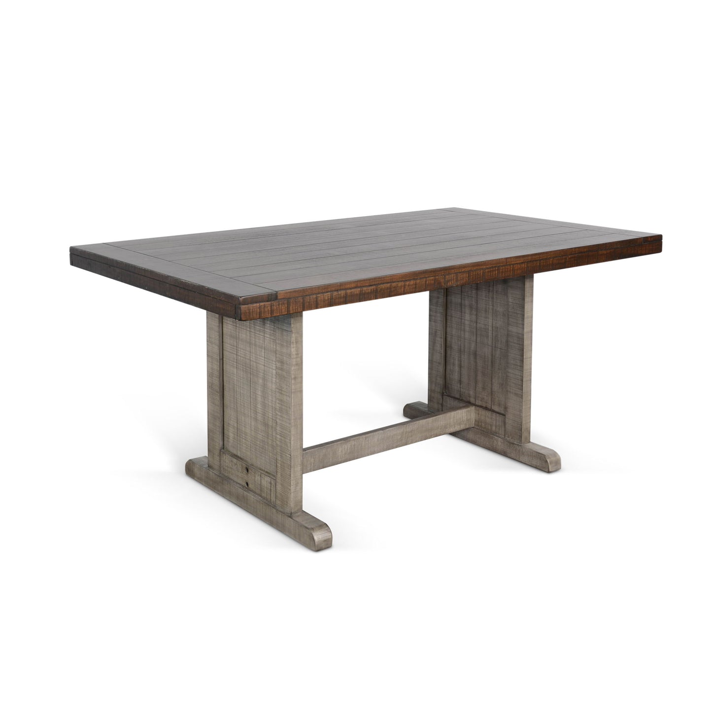 Homestead Hills - Rectangular Wood Dining Table - Tobacco Leaf / Alpine Gray