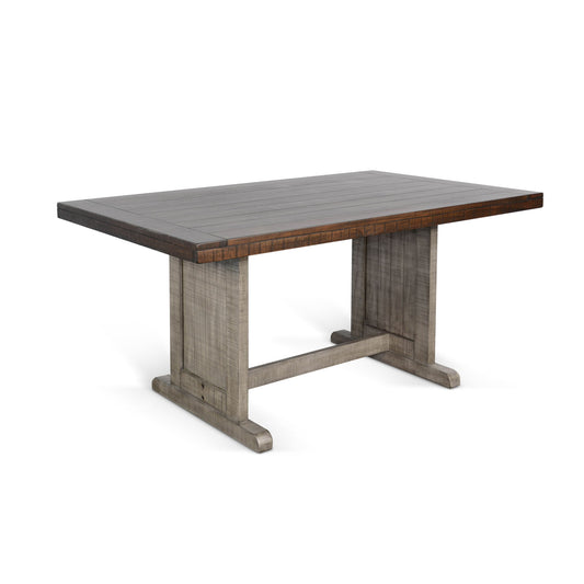 Homestead Hills - Rectangular Wood Dining Table - Tobacco Leaf / Alpine Gray