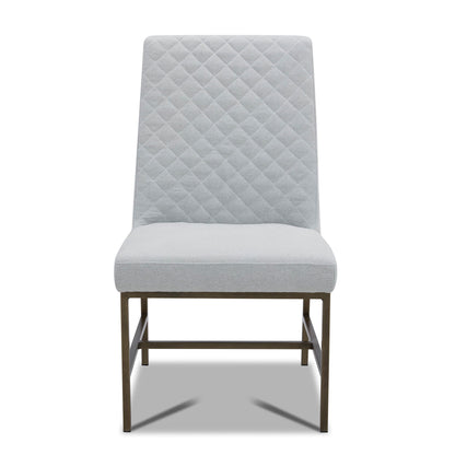 Crossings - Monaco Rectangular Dining Table With 4 Upholstered Chairs - Solid Mango / Pearl Silver