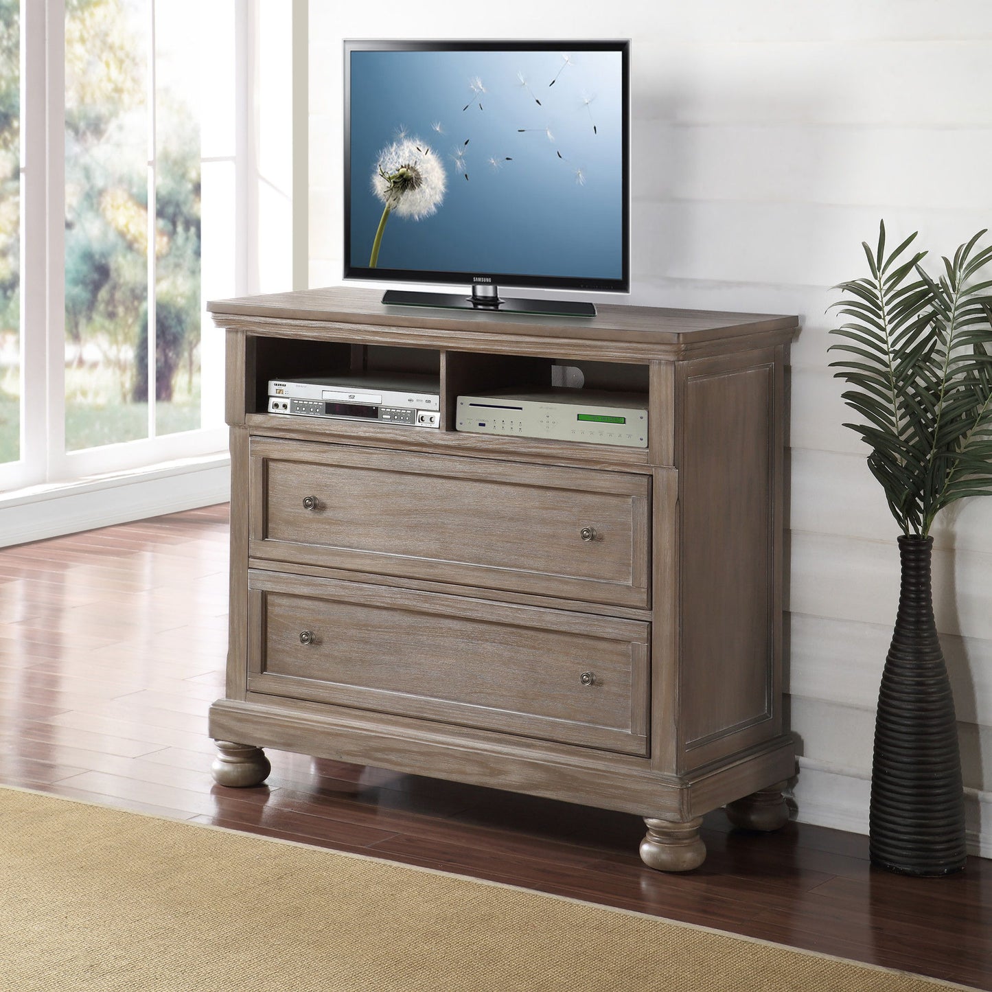 Allegra - Media Console - Pewter