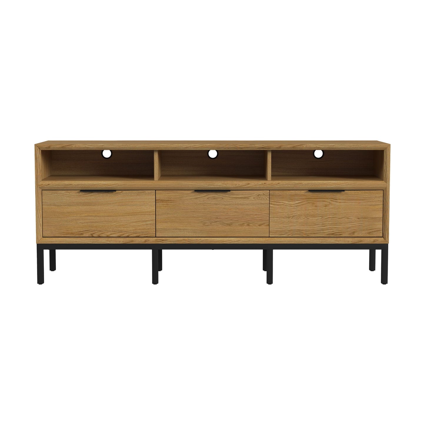 Newport - 70" TV Console - Natural Oak