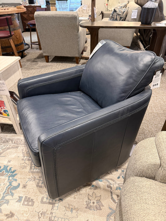 Turner Leather Swivel Glider
