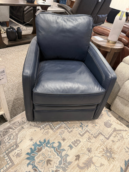 Turner Leather Swivel Glider