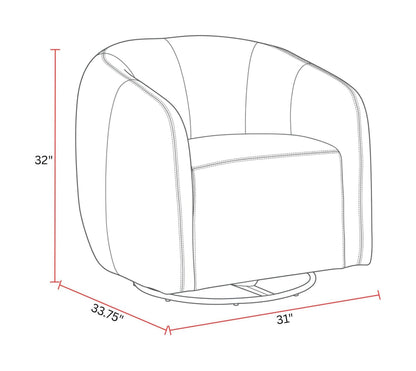 Como - Swivel Glider Accent Chair