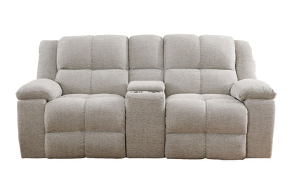 Buster - Manual Reclining Console Loveseat - Opal Taupe