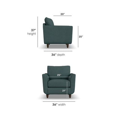 Lewis - Fabric Stationary Chair