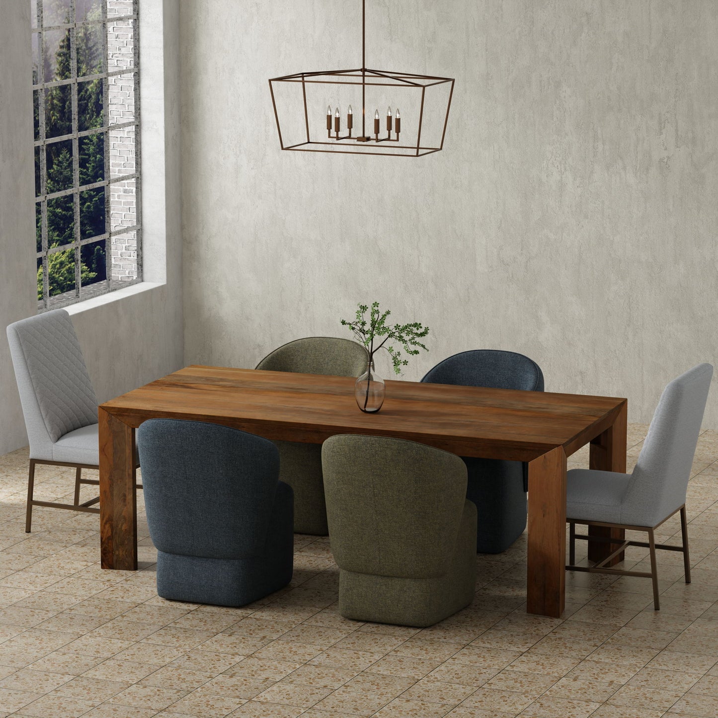 Crossings - Downtown Rectangular Dining Table - Amber