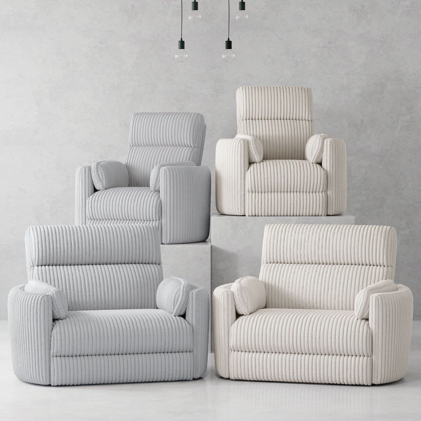 Radius Xl - Extra Wide Power Glider Recliner (Set of 2)