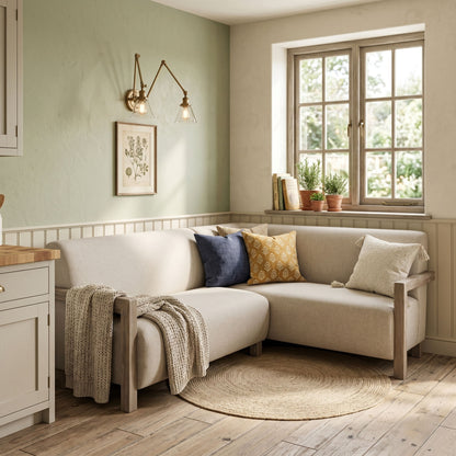 Gibson - Breakfast Nook Sofa Bench Set - Wheat