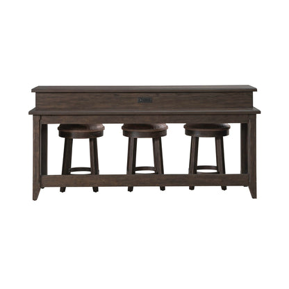 Paradise Valley - 4 Piece Living Room Set - Saddle Brown