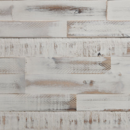 Modern Rustic - Round Counter Table - Weathered White