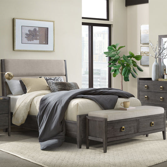 Portia - Storage Bench - Brushed Brindle