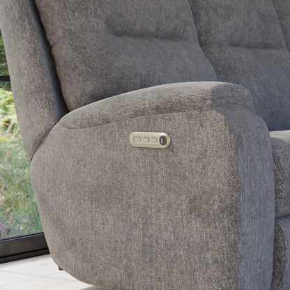 Penn - Fabric Power Reclining Sofa With Power Headrests & Lumbar