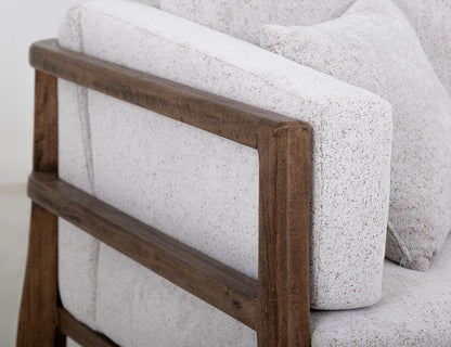 Roots - Sofa - Pearl Silver / Light Brown