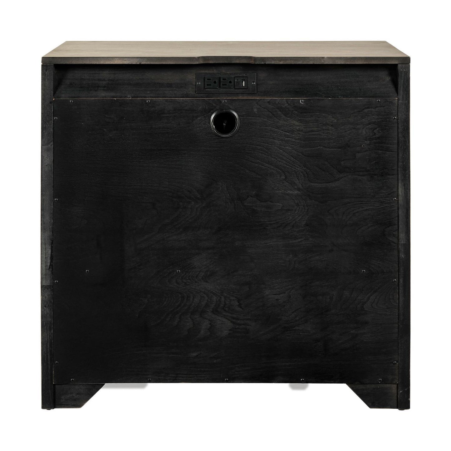 Proximity Place - Bedside Chest With Charging Station - Barley Buff