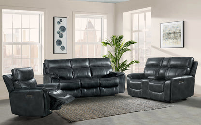 Summit - Dual-Power Sofa - Bolero Slate