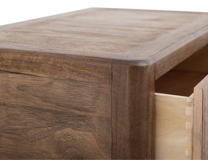 Praga - 4-Drawer Chest - Almond / Barrel Brown