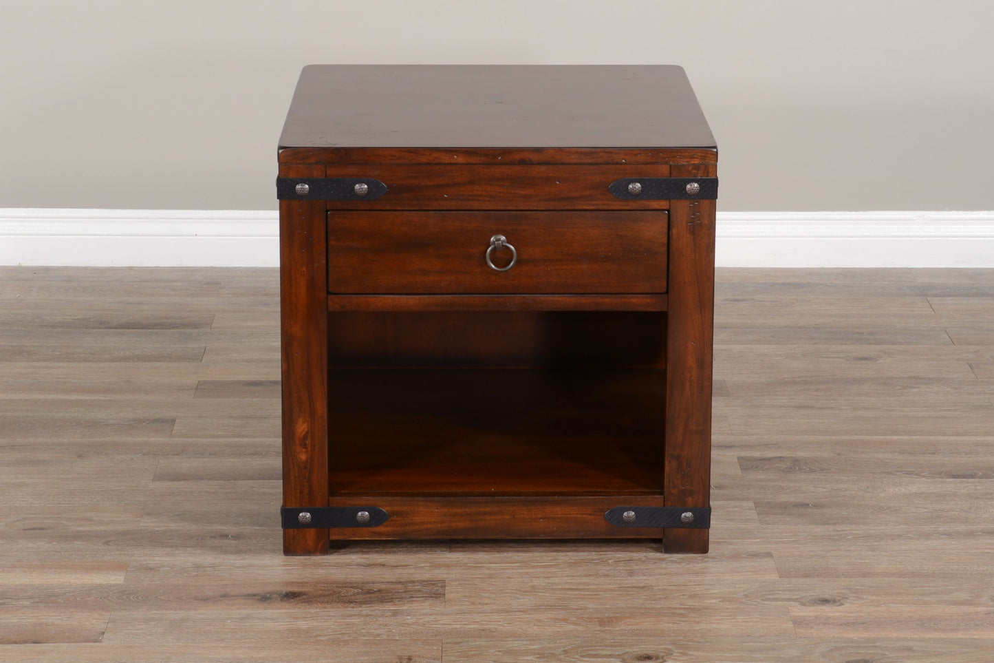 Santa Fe - 24" End Table - Dark Chocolate