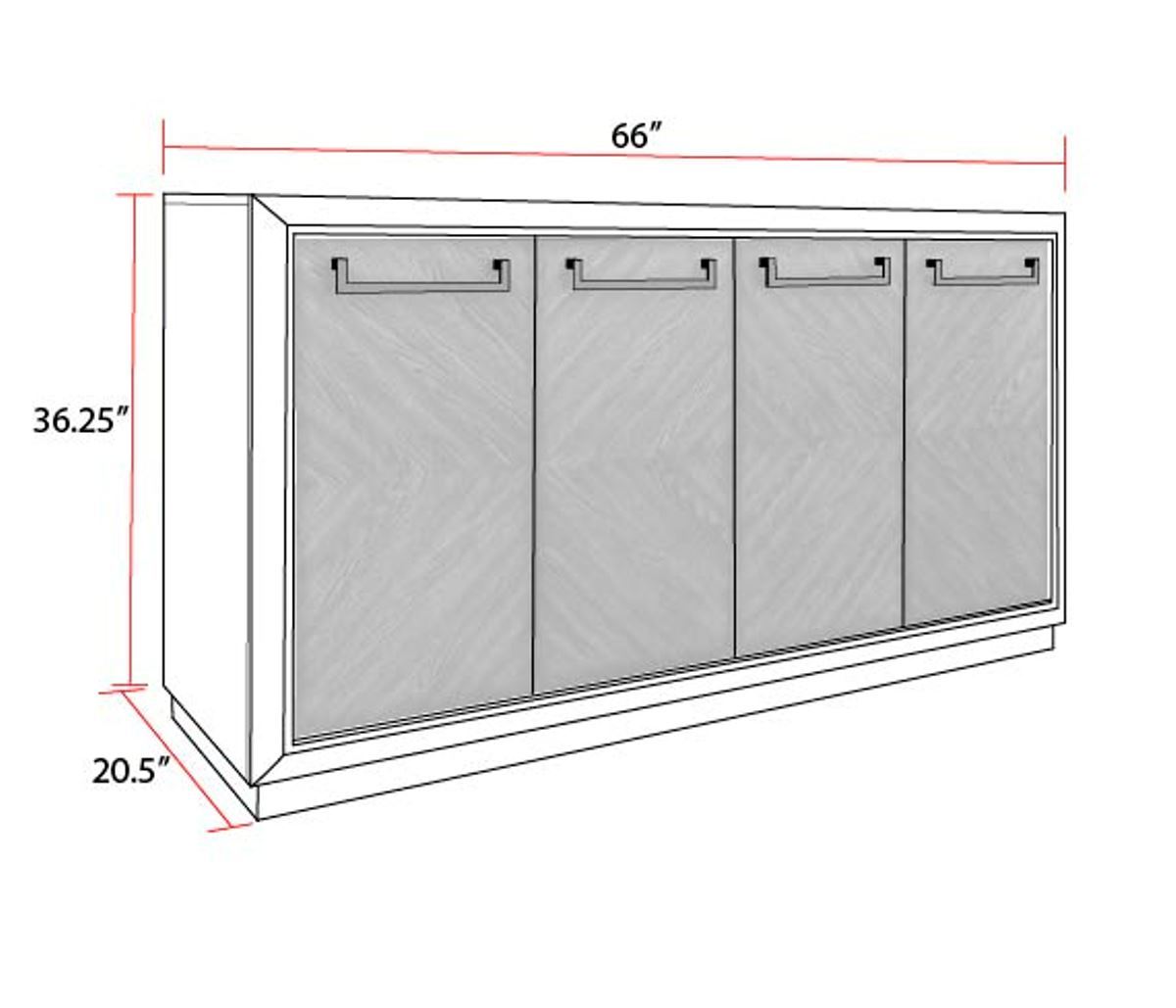 Cedar Fork - Dining Sideboard - Smoked Arabica