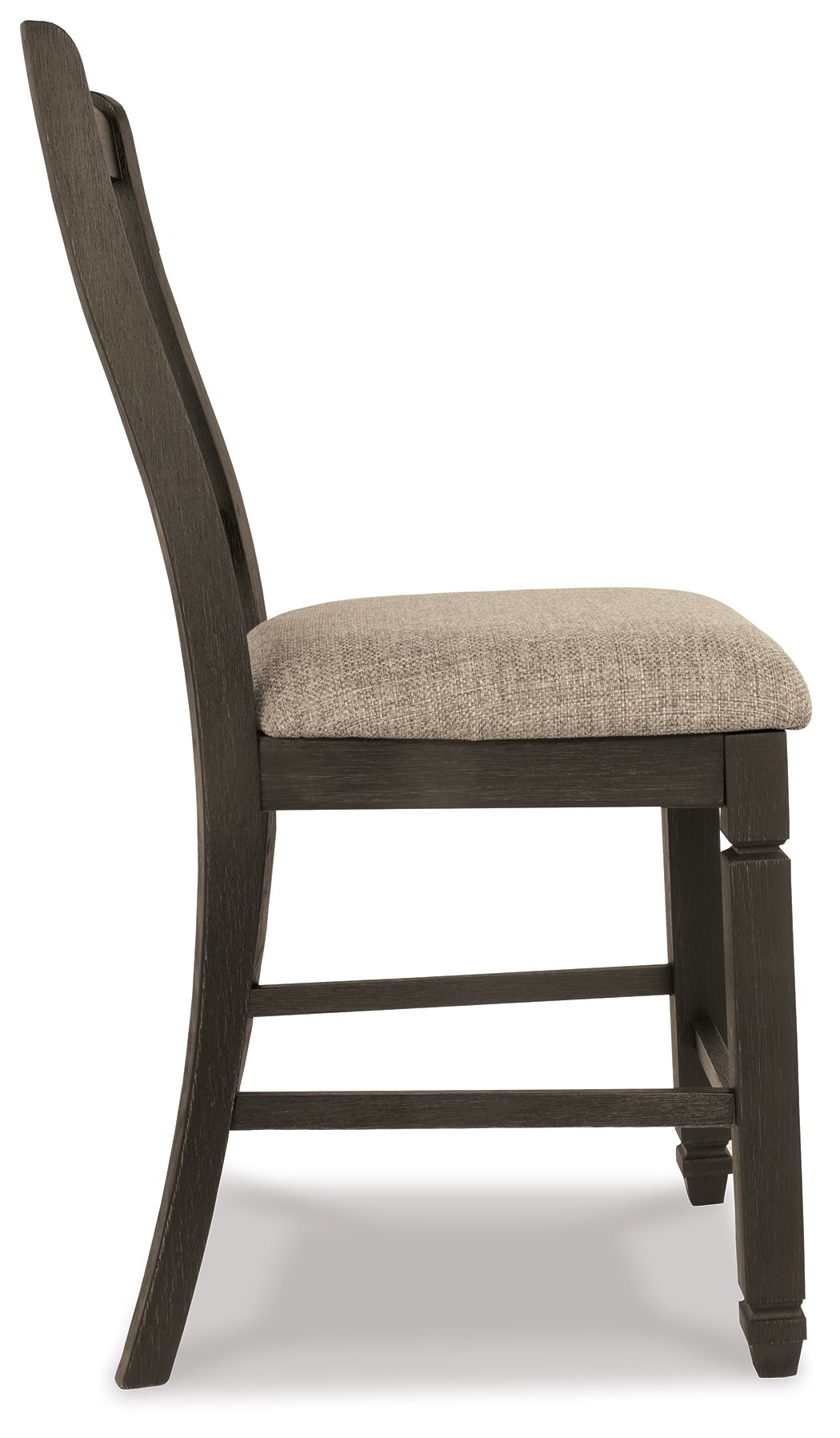 Tyler Creek - Black / Grayish Brown - Upholstered Barstool (Set of 2)