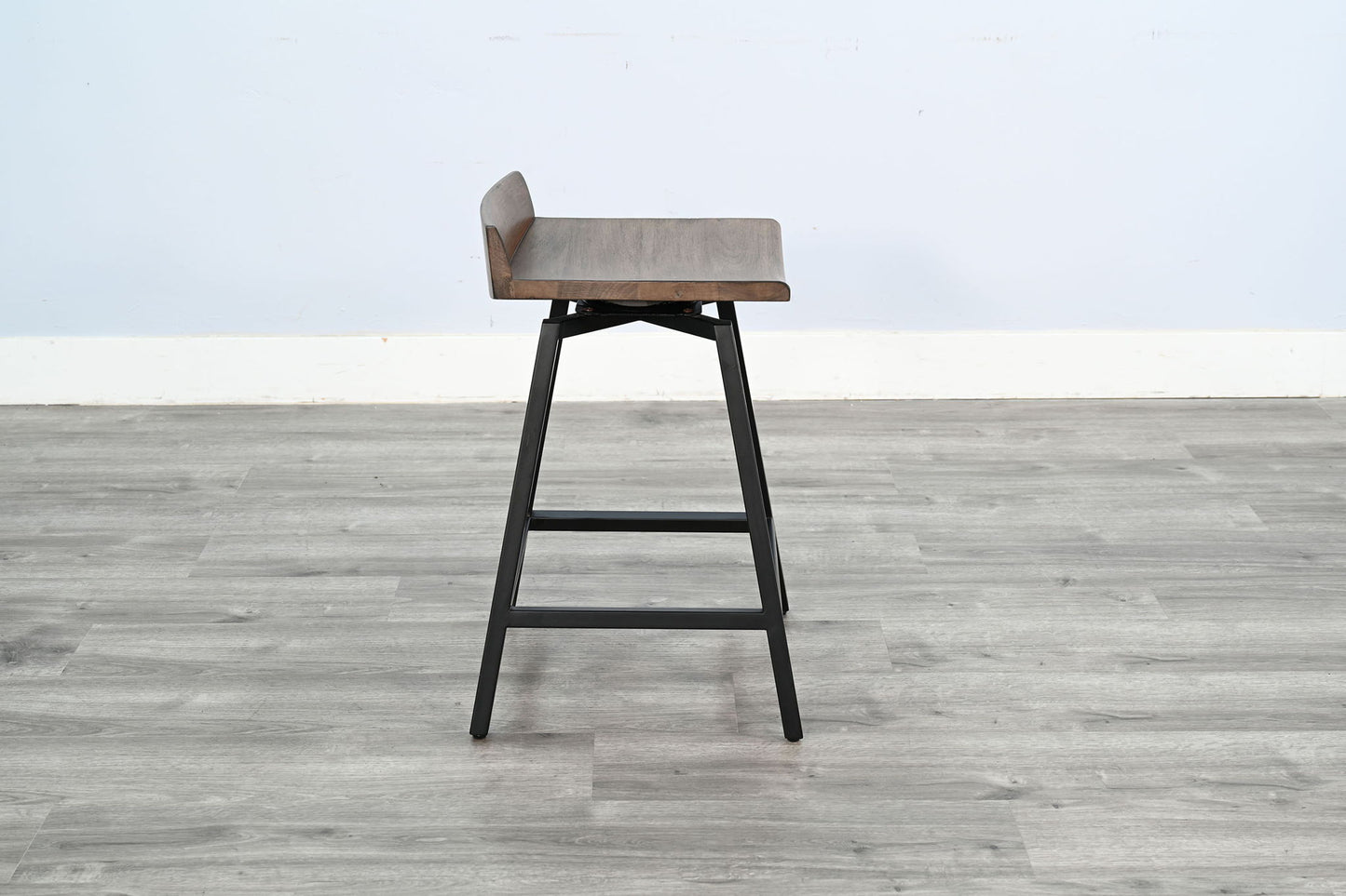 Doe Valley - 24"H Wood Swivel Stool - Buckskin