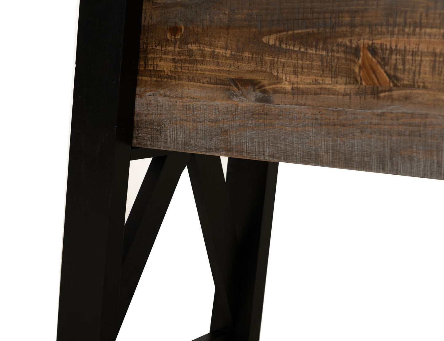 Loft Brown - Counter Height Sofa Table - Two Tone Gray / Brown