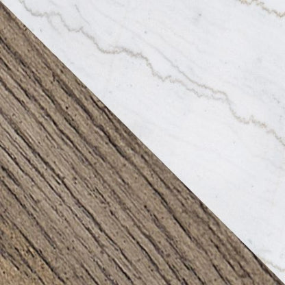 Loyaska - Rectangular Cocktail Table - Brown / Ivory