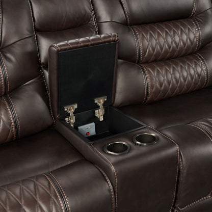 Cody - Dual-Power Sectional Set - Colorado Dark Brown