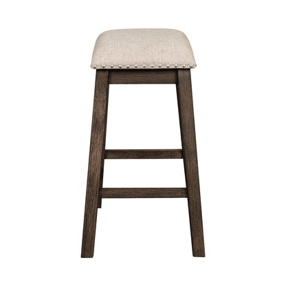Harrison - Upholstered Console Stool - Brown