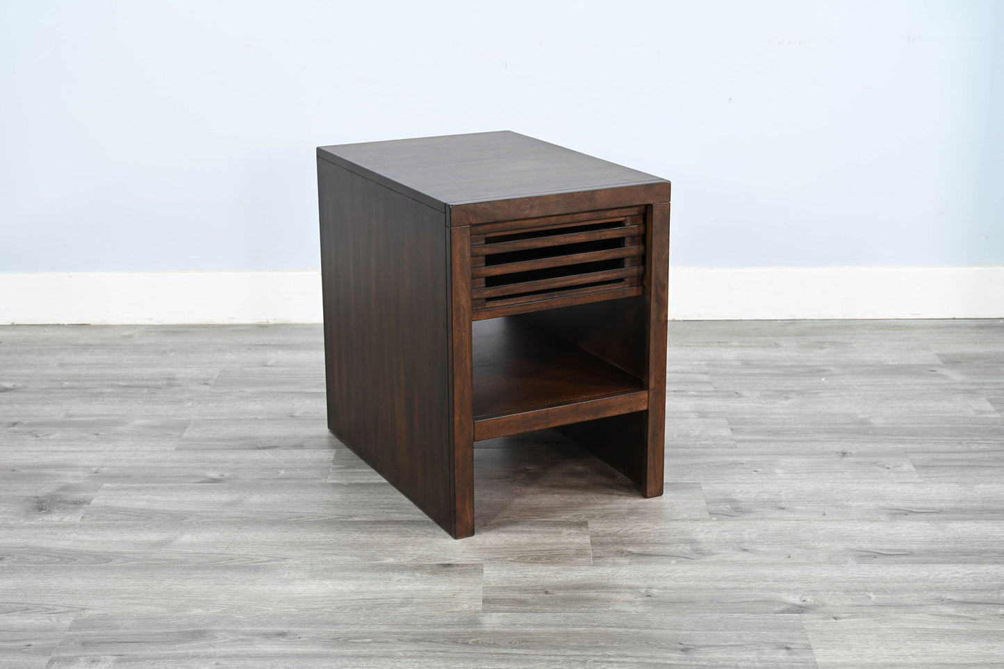 Chair Side Table With Drawer - Coffee Bean