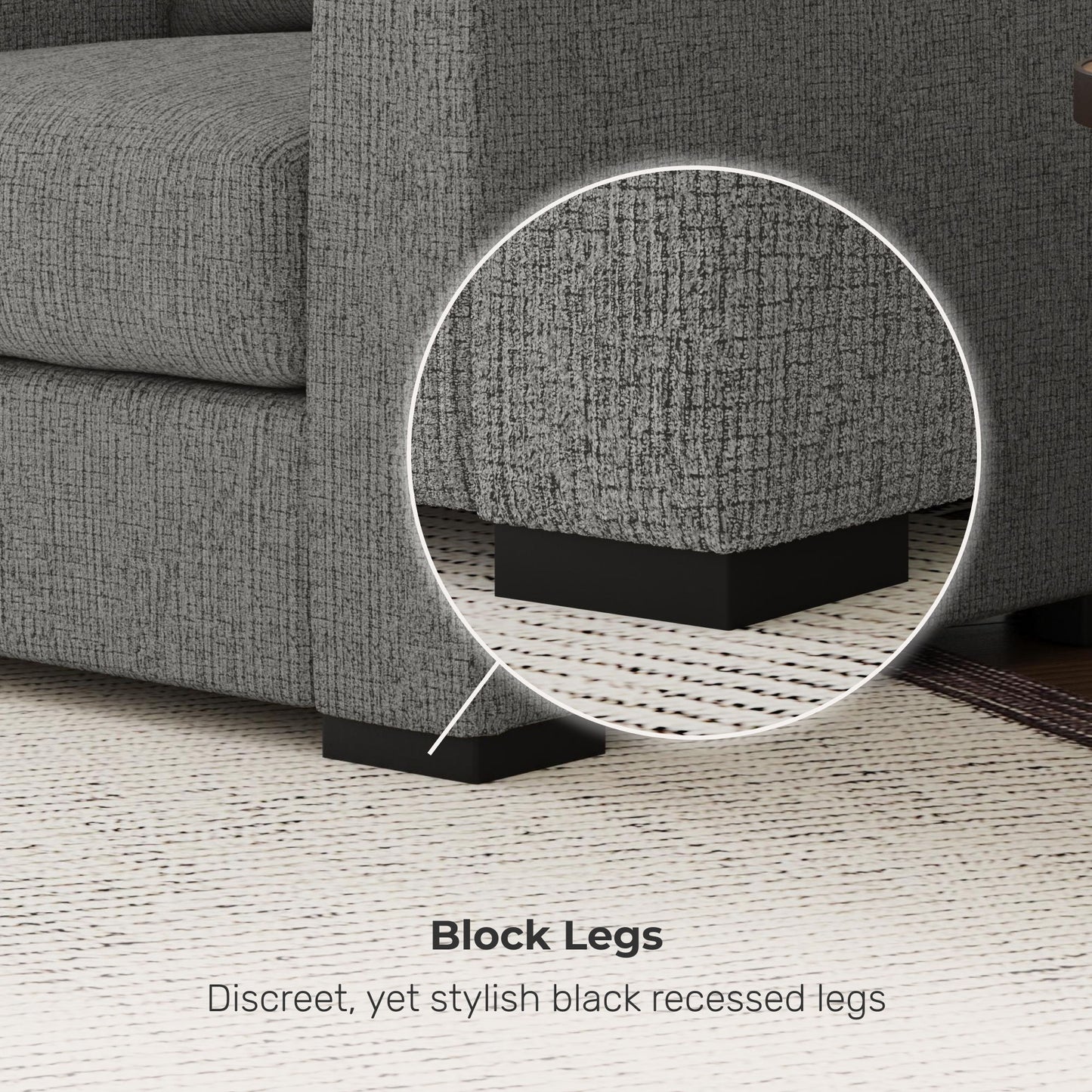 Corazon - Fabric Stationary Loveseat