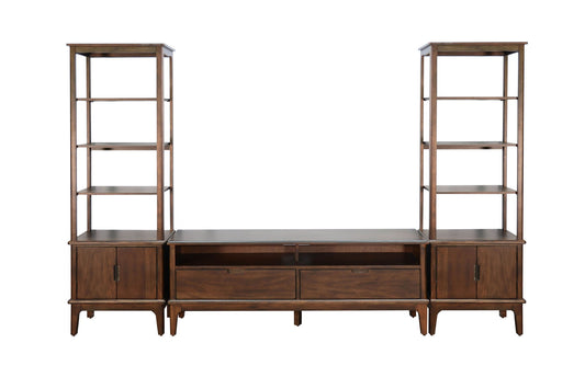 3660Cb - Modern TV Stand With Storage Drawers - Coffee Bean