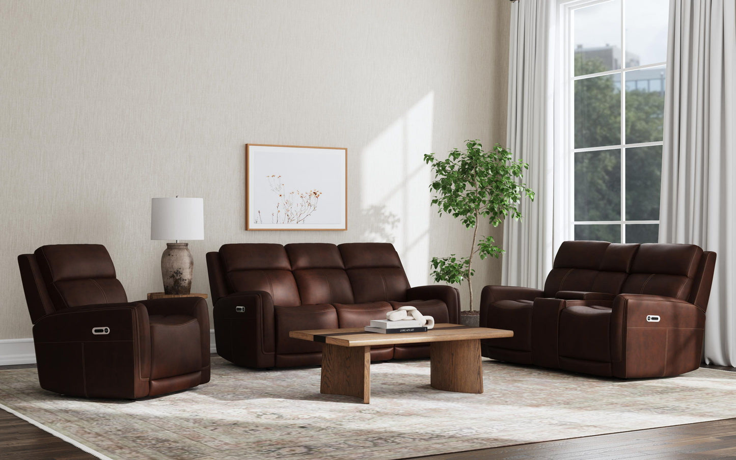 Alister - Power Gliding Recliner With Power Headrest And Lumbar