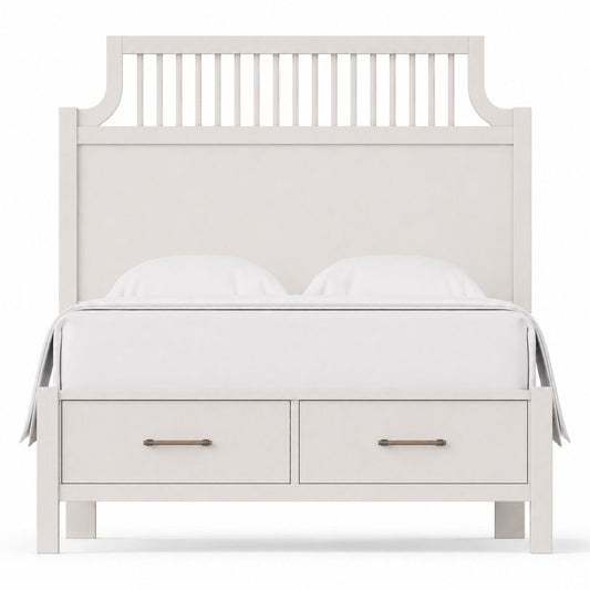 Pure Maple - Queen Garden Storage Bed - Cottage White