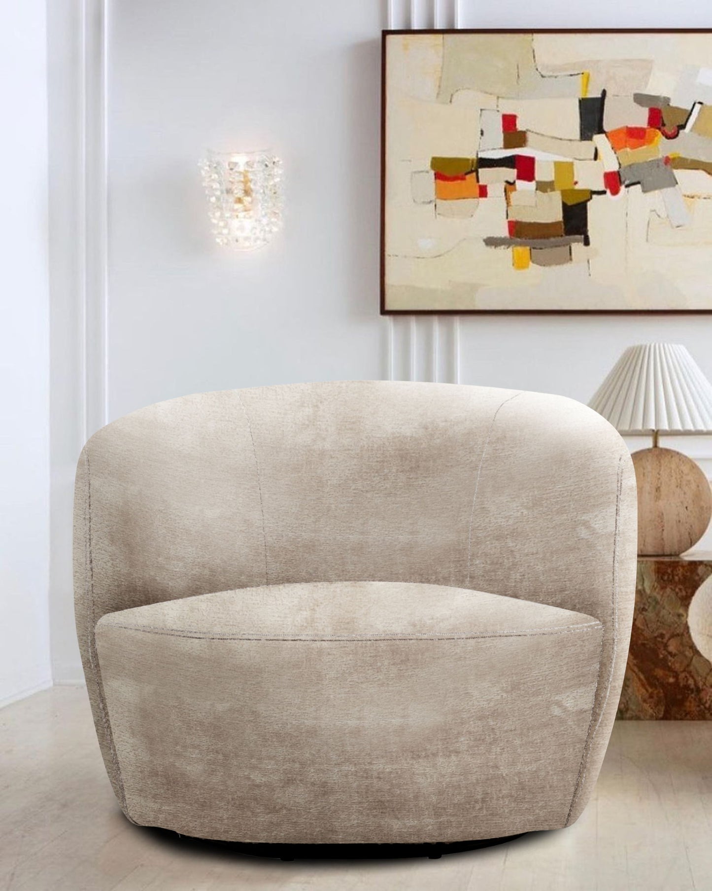 Carina - Swivel Barrel Chair
