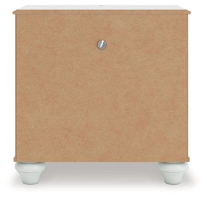 Kozlani - One Drawer Night Stand - White