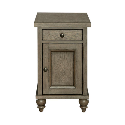 Americana Farmhouse - Chair Side Table - Dusty Taupe