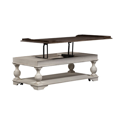 Abbey Road - Lift Top Cocktail Table - White