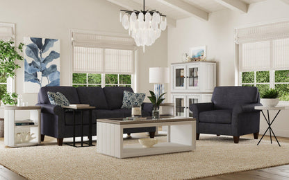 Melody - Round End Table - White