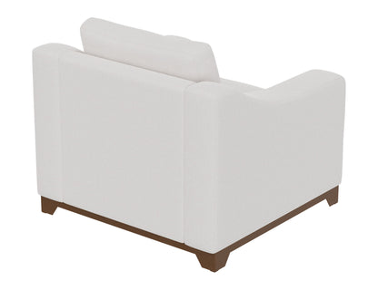 Natural Parota - Armchair - Mink Withe