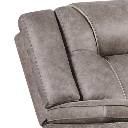 Blake - Reclining Console Loveseat - Desert Taupe