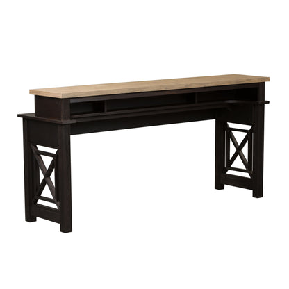 Heatherbrook - Console Bar Table - Charcoal & Ash