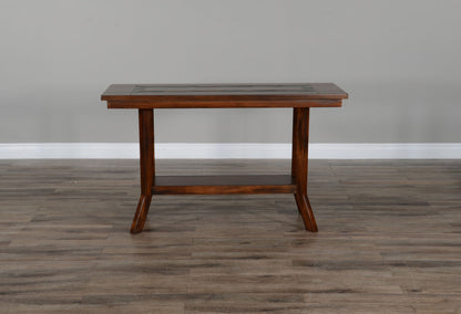 Santa Fe - 48.5" Traditional Wood Sofa Table - Dark Chocolate