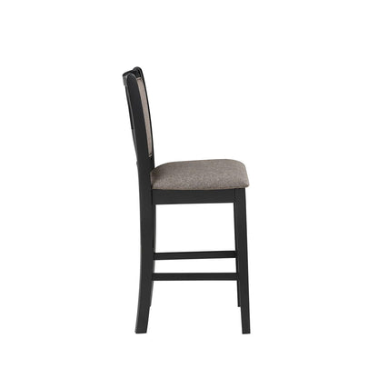 Potomac - 5 Piece Round Counter Dining Set (Table & 4 Chairs) - Brown / Black