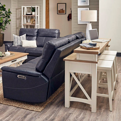 Americana Modern - Everywhere Console With 3 Stools - Cotton