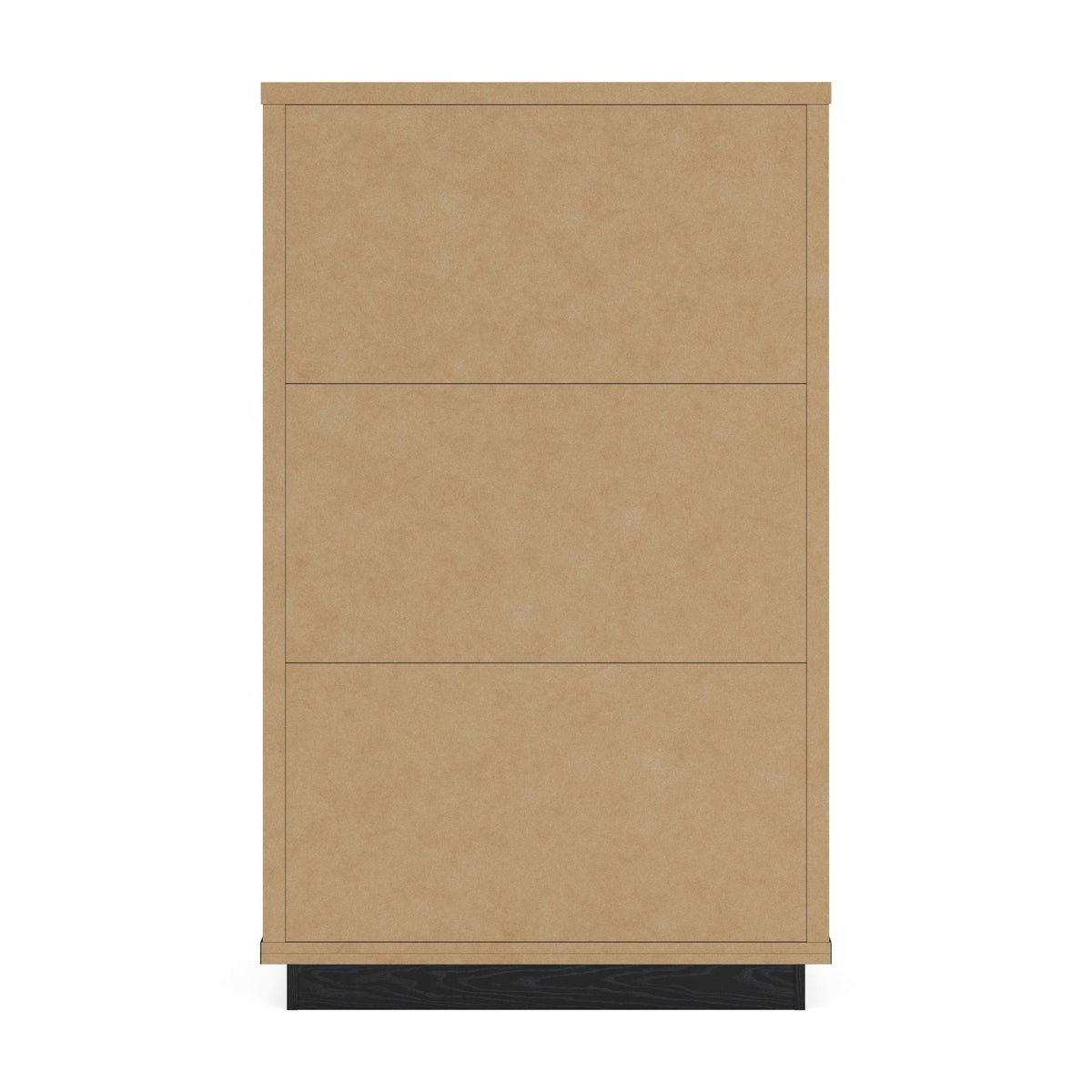 Kozmour - Five Drawer Chest - Black / Brown